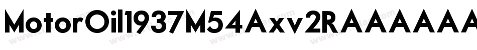 MotorOil1937M54-xv2R字体转换