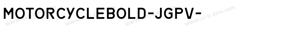 MotorcycleBold-jgpv字体转换