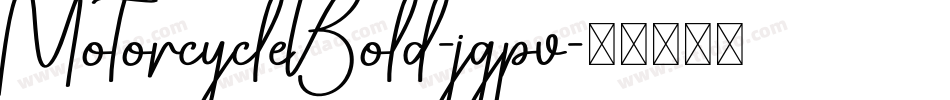 MotorcycleBold-jgpv字体转换