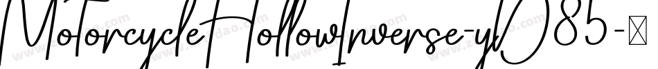MotorcycleHollowInverse-yD85字体转换