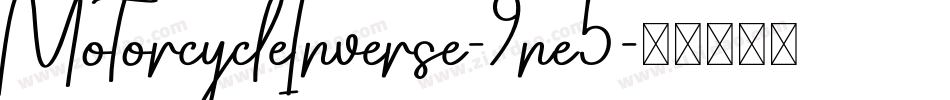 MotorcycleInverse-9ne5字体转换