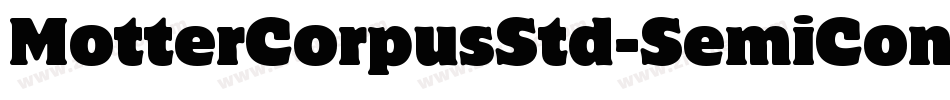 MotterCorpusStd-SemiCond字体转换