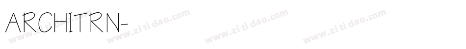 ARCHITRN字体转换