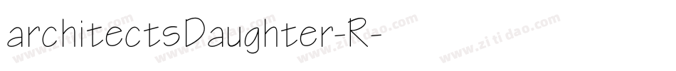 architectsDaughter-R字体转换