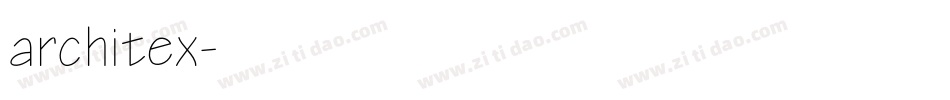 architex字体转换