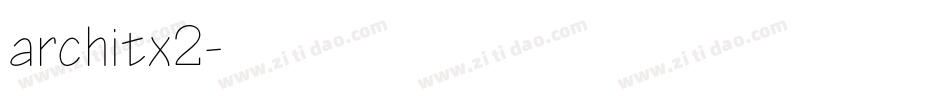 architx2字体转换