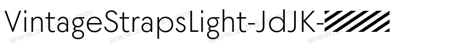 VintageStrapsLight-JdJK字体转换