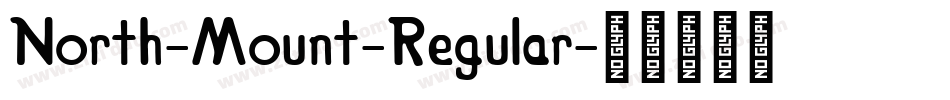 North-Mount-Regular字体转换