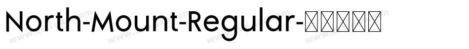 North-Mount-Regular字体转换