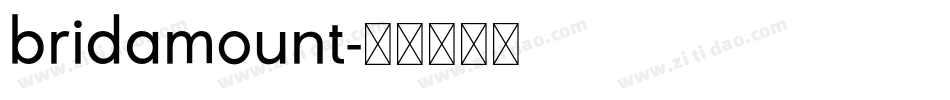 bridamount字体转换