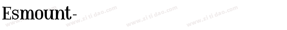 Esmount字体转换