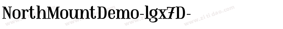NorthMountDemo-lgx7D字体转换