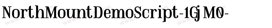NorthMountDemoScript-1GjM0字体转换