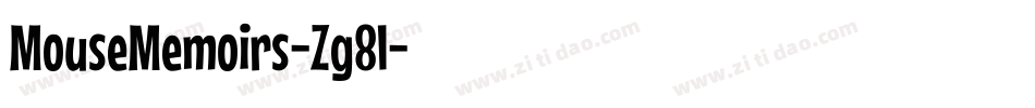 MouseMemoirs-Zg8l字体转换