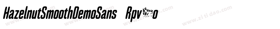 HazelnutSmoothDemoSans-Rpv3o字体转换