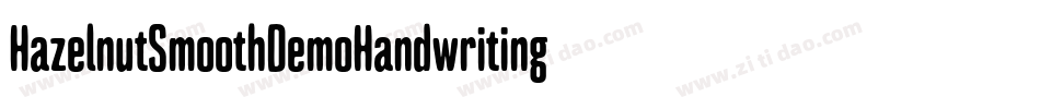 HazelnutSmoothDemoHandwriting-1GDoe字体转换