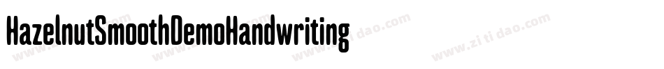 HazelnutSmoothDemoHandwriting-1GDoe字体转换