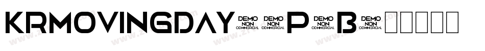 KrMovingDay-5P2B字体转换