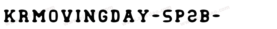 KrMovingDay-5P2B字体转换
