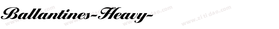 Ballantines-Heavy字体转换