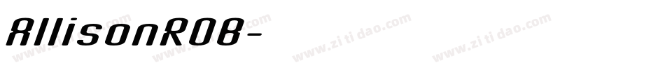 AllisonROB字体转换