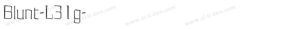 Blunt-L31g字体转换