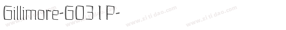 Gillimore-GO31P字体转换