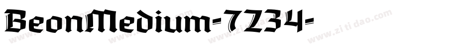 BeonMedium-7Z34字体转换