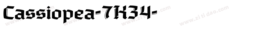 Cassiopea-7K34字体转换