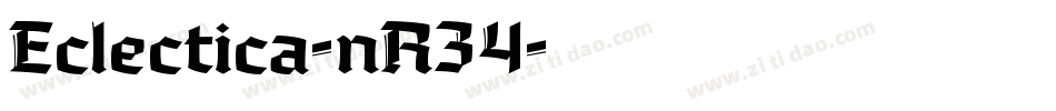Eclectica-nR34字体转换