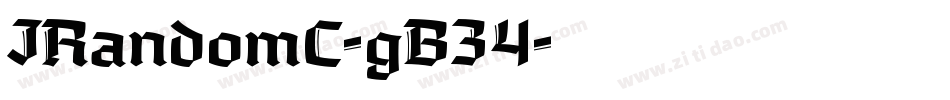 JRandomC-gB34字体转换