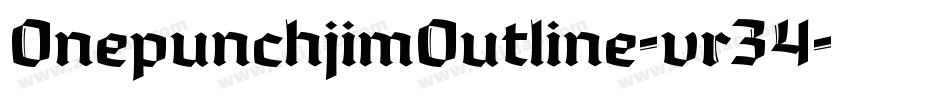 OnepunchjimOutline-vr34字体转换