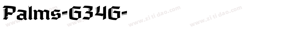 Palms-G34G字体转换