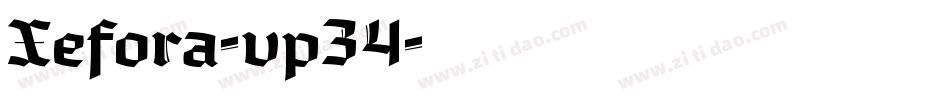 Xefora-vp34字体转换