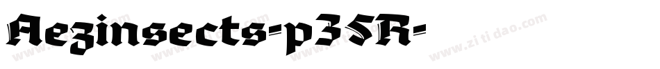 Aezinsects-p35R字体转换