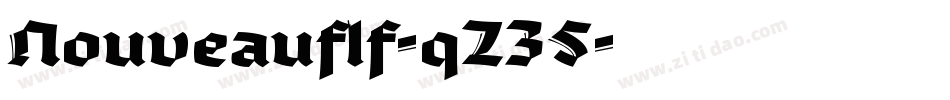 Nouveauflf-qZ35字体转换