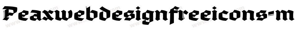 Peaxwebdesignfreeicons-mn35字体转换