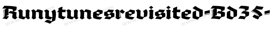 Runytunesrevisited-Bd35字体转换