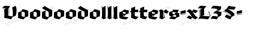 Voodoodollletters-xL35字体转换