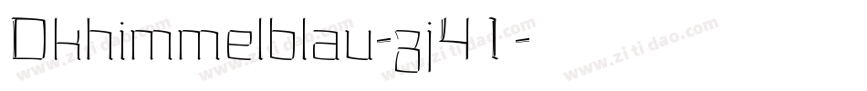 Dkhimmelblau-zj41字体转换