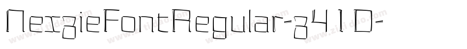 NexzieFontRegular-z41D字体转换