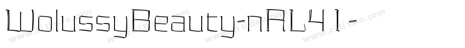 WolussyBeauty-nRL41字体转换