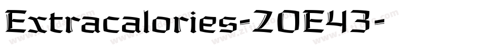 Extracalories-2OE43字体转换