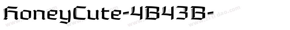 HoneyCute-4B43B字体转换