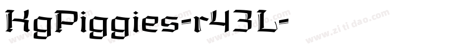 KgPiggies-r43L字体转换
