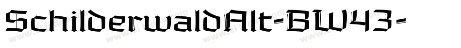 SchilderwaldAlt-BW43字体转换