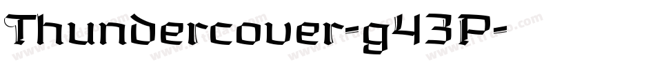 Thundercover-g43P字体转换