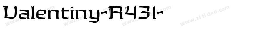 Valentiny-R43l字体转换