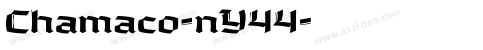 Chamaco-nY44字体转换