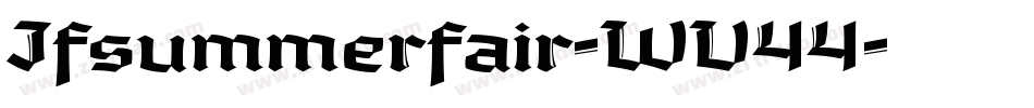 Jfsummerfair-WV44字体转换